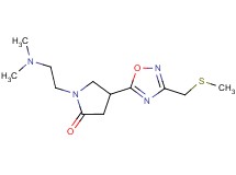 1-[2-(dimethylamino)ethyl]-4-{3-[(methylthio)methyl]-1,2,4-oxadiazol-5-yl}-2-pyrrolidinone