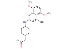 2-{4-[(5,8-dimethoxy-4-methylquinolin-2-yl)amino]piperidin-1-yl}acetamide
