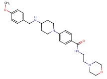 4-{4-[(4-methoxybenzyl)amino]-1-piperidinyl}-N-[2-(4-morpholinyl)ethyl]benzamide