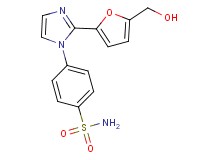 4-{2-[5-(hydroxymethyl)-2-furyl]-1H-imidazol-1-yl}benzenesulfonamide
