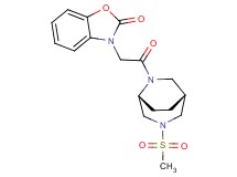 3-{2-[(1R*,5R*)-3-(methylsulfonyl)-3,6-diazabicyclo[3.2.2]non-6-yl]-2-oxoethyl}-1,3-benzoxazol-2(3H)-one