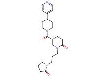 1-[3-(2-oxo-1-pyrrolidinyl)propyl]-5-{[4-(4-pyridinyl)-1-piperidinyl]carbonyl}-2-piperidinone