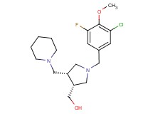 [(3R*,4R*)-1-(3-chloro-5-fluoro-4-methoxybenzyl)-4-(piperidin-1-ylmethyl)pyrrolidin-3-yl]methanol
