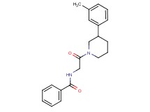 N-{2-[3-(3-methylphenyl)-1-piperidinyl]-2-oxoethyl}benzamide