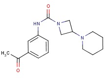 N-(3-acetylphenyl)-3-piperidin-1-ylazetidine-1-carboxamide