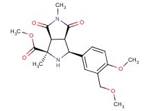 methyl (1R*,3S*,3aR*,6aS*)-3-[4-methoxy-3-(methoxymethyl)phenyl]-1,5-dimethyl-4,6-dioxooctahydropyrrolo[3,4-c]pyrrole-1-carboxylate