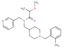 2-methoxy-N-{[1-(2-methylbenzyl)piperidin-4-yl]methyl}-N-(pyridin-3-ylmethyl)propanamide