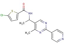5-chloro-N-{1-[4-methyl-2-(4-pyridinyl)-5-pyrimidinyl]ethyl}-2-thiophenecarboxamide