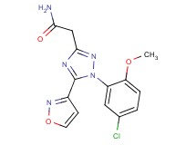 2-[1-(5-chloro-2-methoxyphenyl)-5-isoxazol-3-yl-1H-1,2,4-triazol-3-yl]acetamide
