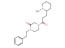 4-[3-(1-methyl-2-piperidinyl)propanoyl]-1-(2-phenylethyl)-2-piperazinone