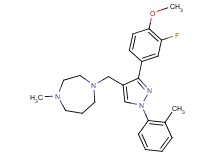 1-{[3-(3-fluoro-4-methoxyphenyl)-1-(2-methylphenyl)-1H-pyrazol-4-yl]methyl}-4-methyl-1,4-diazepane