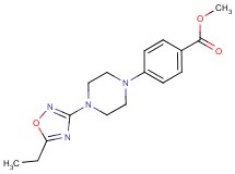 methyl 4-[4-(5-ethyl-1,2,4-oxadiazol-3-yl)-1-piperazinyl]benzoate