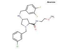 (4R)-1-(3-chlorobenzyl)-4-[(3,4-difluorobenzyl)amino]-N-(2-methoxyethyl)-L-prolinamide