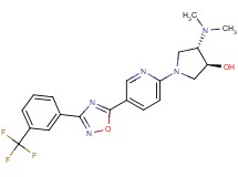 (3S*,4S*)-4-(dimethylamino)-1-(5-{3-[3-(trifluoromethyl)phenyl]-1,2,4-oxadiazol-5-yl}pyridin-2-yl)pyrrolidin-3-ol