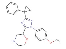 2-[1-(4-methoxyphenyl)-3-(1-phenylcyclopropyl)-1H-1,2,4-triazol-5-yl]morpholine