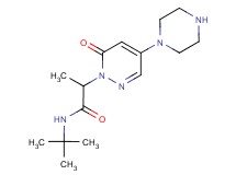 N-(tert-butyl)-2-(6-oxo-4-piperazin-1-ylpyridazin-1(6H)-yl)propanamide