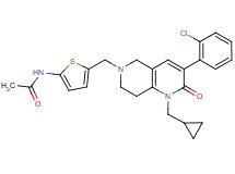 N-(5-{[3-(2-chlorophenyl)-1-(cyclopropylmethyl)-2-oxo-1,5,7,8-tetrahydro-1,6-naphthyridin-6(2H)-yl]methyl}-2-thienyl)acetamide
