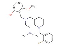 2-[([2-(dimethylamino)ethyl]{[1-(2-fluorobenzyl)-3-piperidinyl]methyl}amino)methyl]-3-methoxyphenol