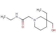 N-ethyl-2-[3-ethyl-3-(hydroxymethyl)-1-piperidinyl]acetamide