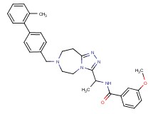 3-methoxy-N-(1-{7-[(2'-methyl-4-biphenylyl)methyl]-6,7,8,9-tetrahydro-5H-[1,2,4]triazolo[4,3-d][1,4]diazepin-3-yl}ethyl)benzamide