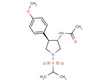 N-[(3S*,4R*)-1-(isopropylsulfonyl)-4-(4-methoxyphenyl)pyrrolidin-3-yl]acetamide