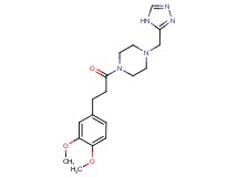 1-[3-(3,4-dimethoxyphenyl)propanoyl]-4-(4H-1,2,4-triazol-3-ylmethyl)piperazine