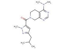 7-[(3-isobutyl-1-methyl-1H-pyrazol-5-yl)carbonyl]-N,N-dimethyl-5,6,7,8-tetrahydropyrido[3,4-d]pyrimidin-4-amine