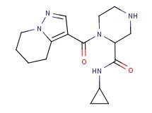 N-cyclopropyl-1-(4,5,6,7-tetrahydropyrazolo[1,5-a]pyridin-3-ylcarbonyl)-2-piperazinecarboxamide