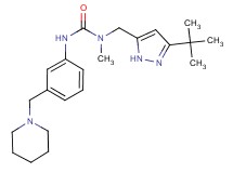 N-[(3-tert-butyl-1H-pyrazol-5-yl)methyl]-N-methyl-N'-[3-(piperidin-1-ylmethyl)phenyl]urea