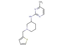 4-methyl-N-[1-(2-thienylmethyl)piperidin-3-yl]pyrimidin-2-amine