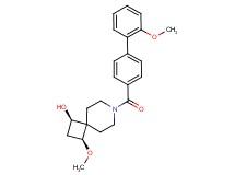 (1R*,3S*)-3-methoxy-7-[(2'-methoxybiphenyl-4-yl)carbonyl]-7-azaspiro[3.5]nonan-1-ol