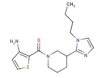 (2-{[3-(1-butyl-1H-imidazol-2-yl)-1-piperidinyl]carbonyl}-3-thienyl)amine