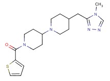 4-[(4-methyl-4H-1,2,4-triazol-3-yl)methyl]-1'-(2-thienylcarbonyl)-1,4'-bipiperidine