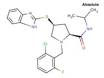 (4S)-4-(1H-benzimidazol-2-ylthio)-1-(2-chloro-6-fluorobenzyl)-N-isopropyl-L-prolinamide