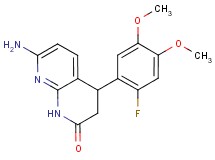 7-amino-4-(2-fluoro-4,5-dimethoxyphenyl)-3,4-dihydro-1,8-naphthyridin-2(1H)-one