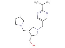 [(3R*,4R*)-1-[(2-isopropylpyrimidin-5-yl)methyl]-4-(pyrrolidin-1-ylmethyl)pyrrolidin-3-yl]methanol