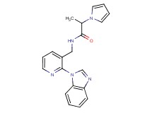N-{[2-(1H-benzimidazol-1-yl)pyridin-3-yl]methyl}-2-(1H-pyrrol-1-yl)propanamide