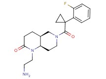 rel-(4aS,8aR)-1-(2-aminoethyl)-6-{[1-(2-fluorophenyl)cyclopropyl]carbonyl}octahydro-1,6-naphthyridin-2(1H)-one hydrochloride