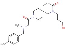 2-(3-hydroxypropyl)-9-[N-methyl-N-(4-methylbenzyl)glycyl]-2,9-diazaspiro[5.5]undecan-3-one