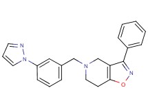 3-phenyl-5-[3-(1H-pyrazol-1-yl)benzyl]-4,5,6,7-tetrahydroisoxazolo[4,5-c]pyridine