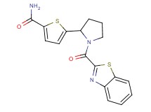 5-[1-(1,3-benzothiazol-2-ylcarbonyl)-2-pyrrolidinyl]-2-thiophenecarboxamide