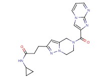 N-cyclopropyl-3-[5-(imidazo[1,2-a]pyrimidin-2-ylcarbonyl)-4,5,6,7-tetrahydropyrazolo[1,5-a]pyrazin-2-yl]propanamide