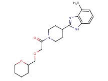 4-methyl-2-{1-[(tetrahydro-2H-pyran-2-ylmethoxy)acetyl]-4-piperidinyl}-1H-benzimidazole