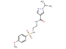 1-isopropyl-N-(2-{[(4-methoxyphenyl)sulfonyl]amino}ethyl)-1H-pyrazole-4-carboxamide