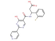 3-(2-fluorophenyl)-3-{[(4-hydroxy-2-pyridin-4-ylpyrimidin-5-yl)carbonyl]amino}propanoic acid