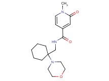 1-methyl-N-[(1-morpholin-4-ylcyclohexyl)methyl]-2-oxo-1,2-dihydropyridine-4-carboxamide