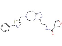 N-(2-{7-[(2-phenyl-1,3-thiazol-5-yl)methyl]-6,7,8,9-tetrahydro-5H-[1,2,4]triazolo[4,3-d][1,4]diazepin-3-yl}ethyl)-3-furamide