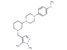1-{1-[(1,5-dimethyl-1H-pyrazol-4-yl)methyl]-3-piperidinyl}-4-(4-methoxyphenyl)piperazine