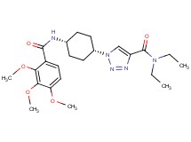 N,N-diethyl-1-{cis-4-[(2,3,4-trimethoxybenzoyl)amino]cyclohexyl}-1H-1,2,3-triazole-4-carboxamide