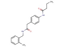 N-(4-{2-[(2-methylbenzyl)amino]-2-oxoethyl}phenyl)butanamide